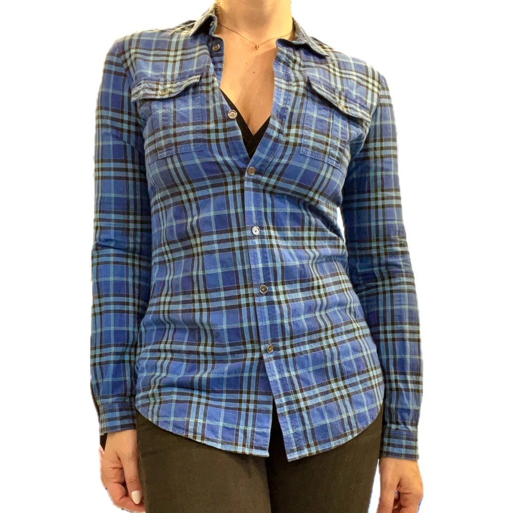 BURBERRY BRIT CHECK COTTON SHIRT